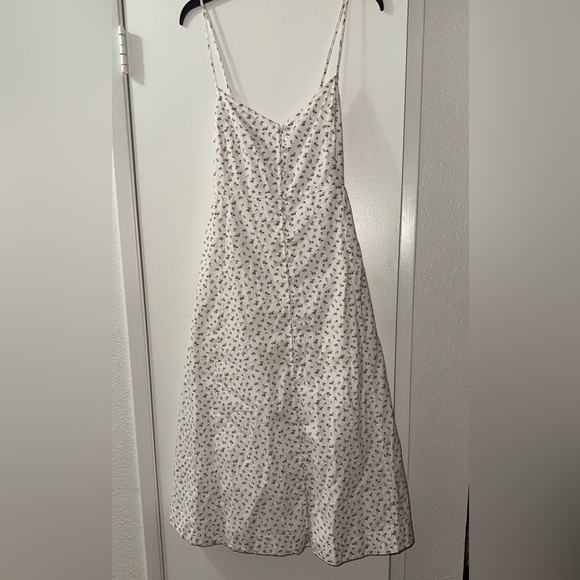 MADEWELL Alexa Ruffle Bodice Button Down Midi Dress Floral Coquette 90s Y2K Cute - Picture 5 of 14